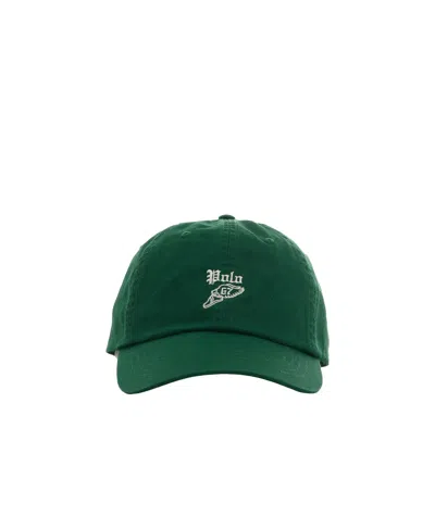 Polo Ralph Lauren Twill Baseball Cap In Forest Green