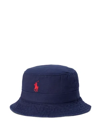 Polo Ralph Lauren Twill Bucket Hat In Blue