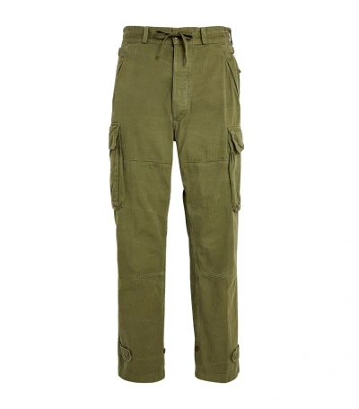 Polo Ralph Lauren Twill Cargo Trousers In Green