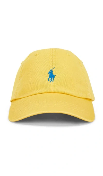 Polo Ralph Lauren Twill Classic Sport Cap Hat In Yellow