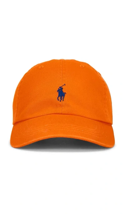 Polo Ralph Lauren Twill Classic Sport Cap Hat In Orange