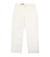 Polo Ralph Lauren Twill Dungaree Carpenter Trousers In White