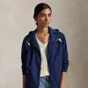 Polo Ralph Lauren Twill Hooded Jacket In Newport Navy