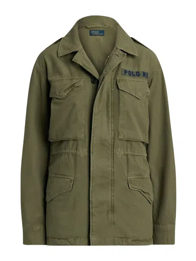 Polo Ralph Lauren Twill Jacket In Green