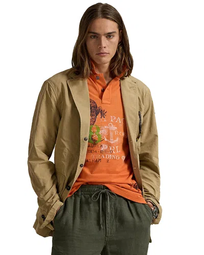 Polo Ralph Lauren Twill Jacket In Khaki