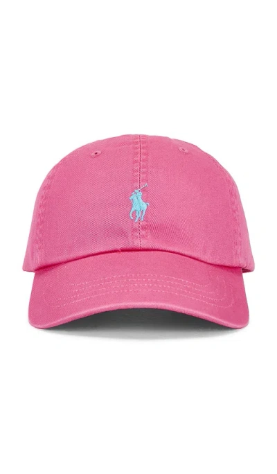 Polo Ralph Lauren Twill Sport Cap In Pink