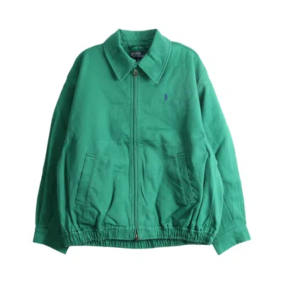 Pre-owned Polo Ralph Lauren Twill Woven Jacket 'bush Green' | Women's Size S