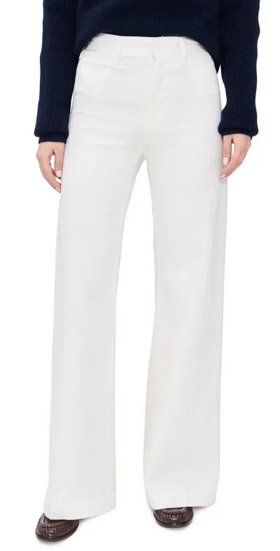 Polo Ralph Lauren Twill Woven Standard Flare Pants Nevis In White
