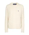 Polo Ralph Lauren Womens Cream Julianna Brand-embroidered Regular-fit Cotton-knit Jumper In White