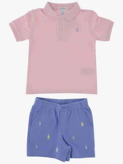 Polo Ralph Lauren Kids' Two-piece Outfit Set In Red