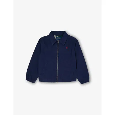 Polo Ralph Lauren Kids' Two-slip-pockets Regular-fit Cotton-poplin Jacket 4-14