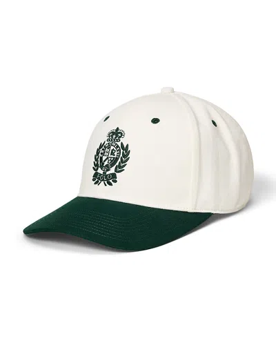 Polo Ralph Lauren Two-tone Crest Twill Ball Cap In White