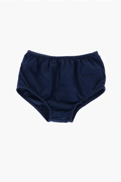 Polo Ralph Lauren Two-tone Striped Pleated Dress And Bloomers Set In Blue