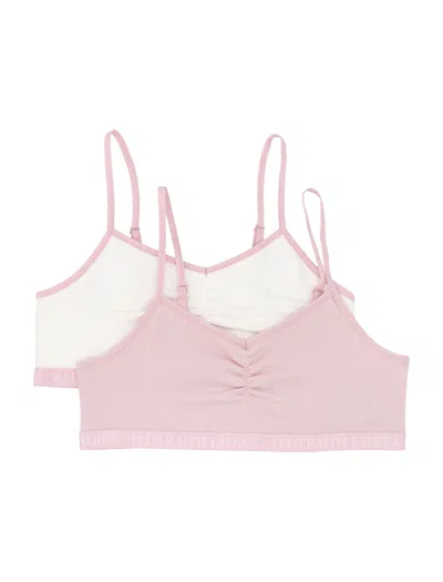 Polo Ralph Lauren Two-piece Adjustable Top Set For Girls In Rosa