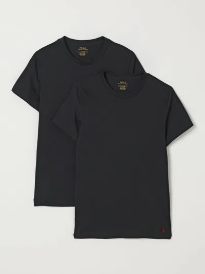 POLO RALPH LAUREN T-SHIRT POLO RALPH LAUREN MEN COLOR BLACK,H36514002