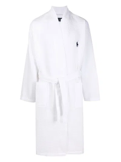 Polo Ralph Lauren Polo Player Bath Robe In White