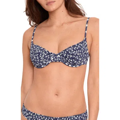 Polo Ralph Lauren Underwire Balconette Bikini Top In Multi