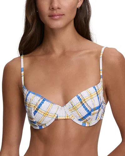 Polo Ralph Lauren Underwire Balconette Bra Bikini Top In Multi