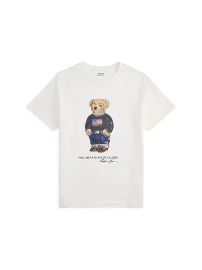 Polo Ralph Lauren Unisex Baby Bear Graphic T-shirt In Multi