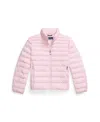 Polo Ralph Lauren Quilted Bomber Jacket In Pink
