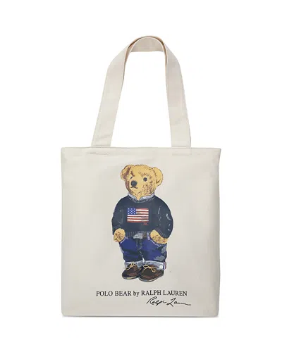 Polo Ralph Lauren Unisex Polo Bear Tote Bag - Big Kid In Brown
