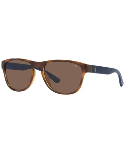 Polo Ralph Lauren Unisex Sunglasses, Ph4180u 56 In Antique Gold-tone