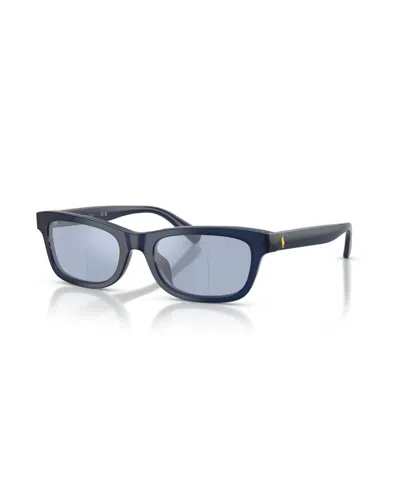 Polo Ralph Lauren Unisex Sunglasses, Ph4245u In Shiny Opal Blue