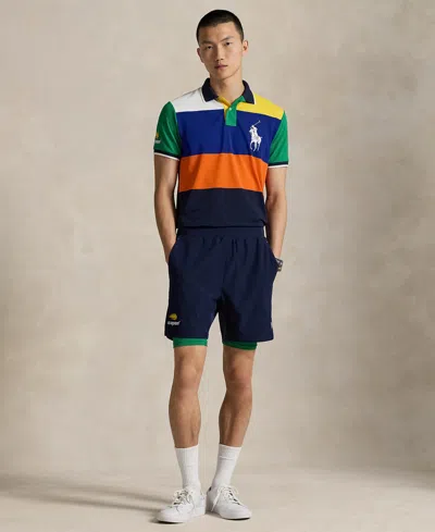 Polo Ralph Lauren Unisex Us Open 6" Ball Crew Short In Blue