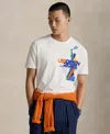 Polo Ralph Lauren Unisex Us Open Classic-fit Jersey T-shirt In White