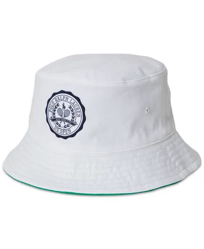 Polo Ralph Lauren Unisex Us Open Reversible Bucket Hat In White