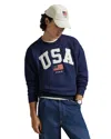 Polo Ralph Lauren Unisex Vintage Fit Flag Fleece Sweatshirt In Blue