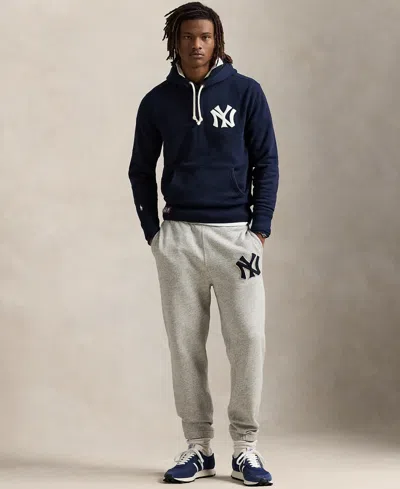 Polo Ralph Lauren Unisex Yankees Fleece Hoodie In Aviator Navy
