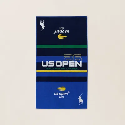 Polo Ralph Lauren Us Open 2026 Logo Sport Towel In Blue Multi