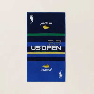 Polo Ralph Lauren Us Open Logo Sport Towel In Blue Multi