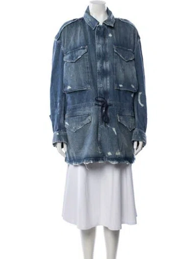 Pre-owned Polo Ralph Lauren Utility Jacket In Blue