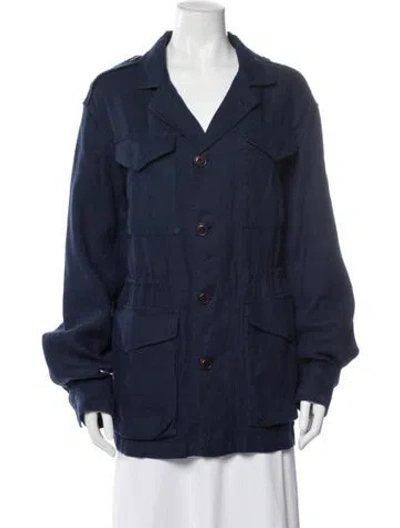 Pre-owned Polo Ralph Lauren Utility Jacket In Blue