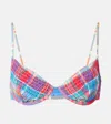 Polo Ralph Lauren Uw Balconette Bra Checked Bikini Top