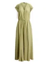 Polo Ralph Lauren V-neck Maxi Dress In Green