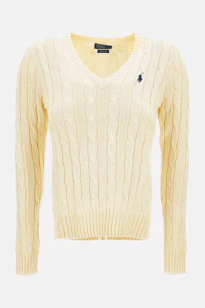 Polo Ralph Lauren V Neck Pullover In Yellow