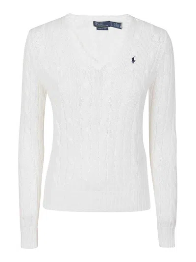 Polo Ralph Lauren V-neck Pullover In White