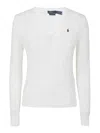 Polo Ralph Lauren Kimberly Polo Pony Cable-knit Jumper In White