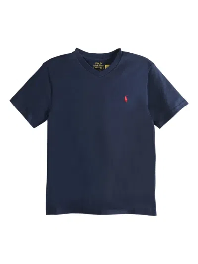 Polo Ralph Lauren Kids' Cotton Jersey Crewneck Tee In Cruise Navy