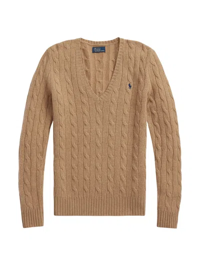 Polo Ralph Lauren V-neck Sweater In Nude