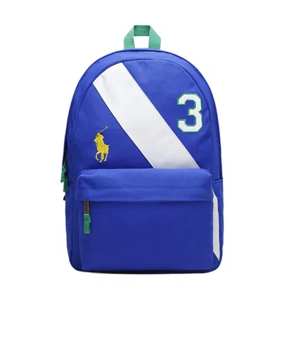 Polo Ralph Lauren Varsity Backpack In Blue