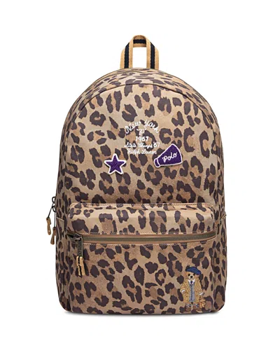 Polo Ralph Lauren Kids' Varsity Bear Backpack In Red