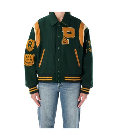 Polo Ralph Lauren Varsity Bomber In Green