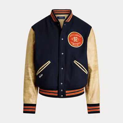 Polo Ralph Lauren Varsity-inspired Jacket In Blue