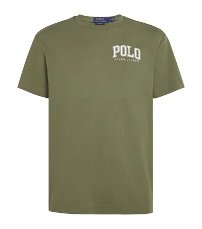 Polo Ralph Lauren Varsity Logo T-shirt In Green