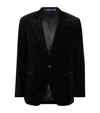 Polo Ralph Lauren Velvet Blazer In Black
