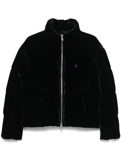 Polo Ralph Lauren Velvet Jacket In Blue